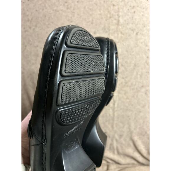 Dansko Stacie Black Leather Clogs 39 EUC Comfort Slip-On Classic Work Shoe - Picture 7 of 10